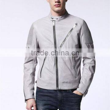 2017 Fancy New Fashion Man Leather Jacket Kawasaki Yamaha Motorcycle Leather Racing Jacket Manufacturers Wholesale China photo-3