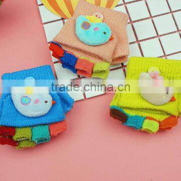 TC13018 New Design Cute Animal Knitting Pattern Kids Gloves With Half Fingers photo-5