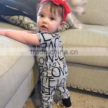 YF71236 Autumn 2017 Newborn Clothing Love Letter Printing Baby Clothes photo-2