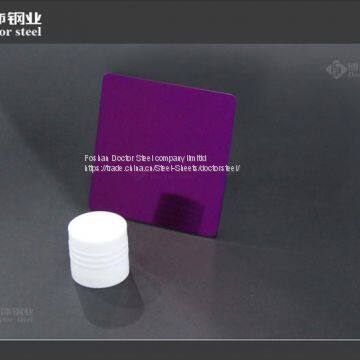 304 8k Surface Purple Decorative Stainless Steel Plate,color Decorative Stainless Steel Sheet photo-3