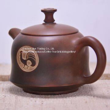 Modern Hand Painted Chicken Design Tea Pot Similar With Zisha Tea Pot photo-3