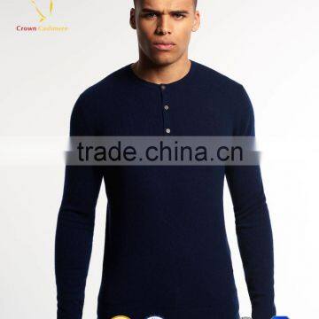 Mens Royal 100% Cashmere Pullover Knitwear