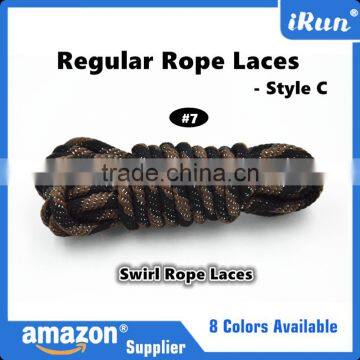 Strong Brown Rope Shoelaces Athletic Safety Shoe Laces Shoestrings Cords Shoelace - Yeezy Cord Sneaker Shoelaces - Accept Custom