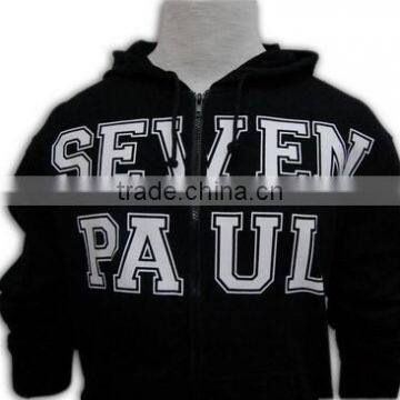 Great Workmanship Screen Print Classic Men Leisure Zipper Sweatshirt photo-4