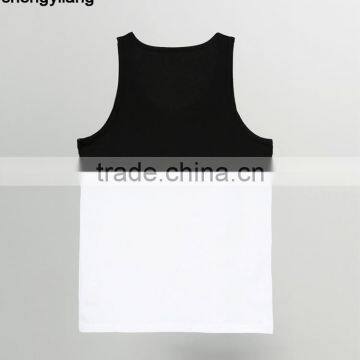 High Quality Cotton Tank Top Stitching Fashionvest, Wholesale Custom Tank Top in Guangzhou photo-2