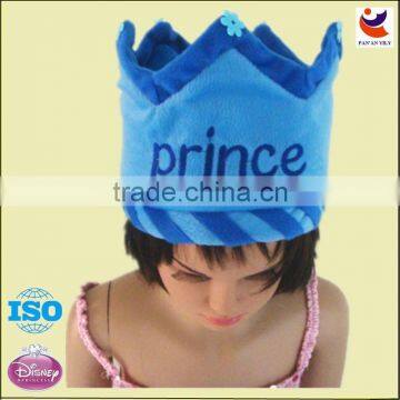 New Style Hign Quality Birthday Party Hat Blue Princess Crown Hat Birthday Party