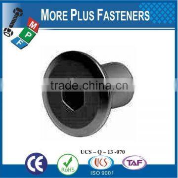 Made in Taiwan Brass Material Bronze or Nickle Material Flat Head Hex Socket Connector Cap Nut photo-4