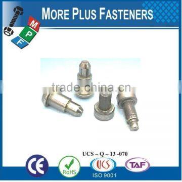 Made in Taiwan Brass Stainless Steel Solid Black Phosphate Shoulder Rivet photo-4