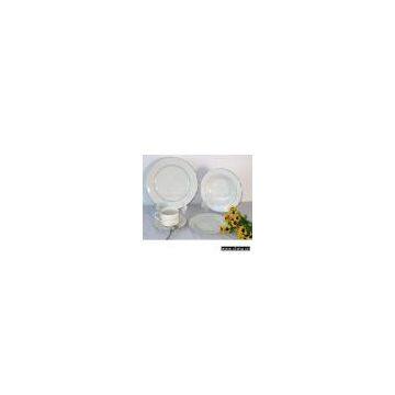 Sell 20pc Silver Rim Dinner Set