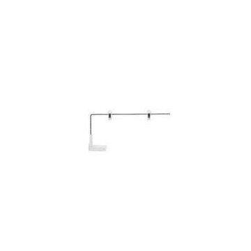 Metal Substantial Magnetic Sign Holders 250mm Aluminium Pipe for Shelf with 2 Hooks