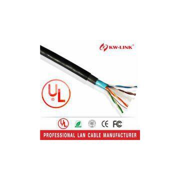 23AWG Cat6 Solid Bare Copper FTP Outdoor Cable, LSZH PVC