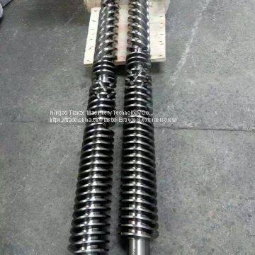 Screw & Barrel for Plastic Profile Extrusion Machines
