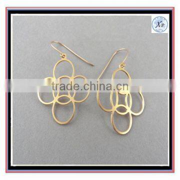 New Arrival Fashion gold circle earrings jewelry