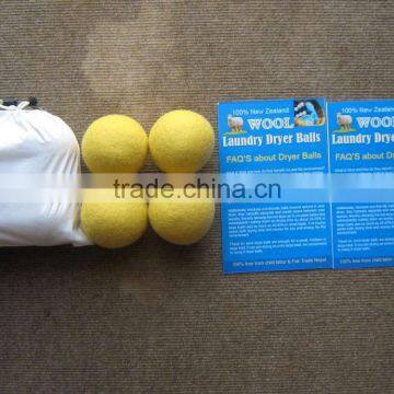 4 set eco friendly woolen dryer felt color ball/Manufactured Felt Dryer Ball