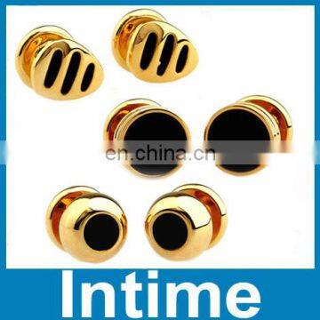 Gold plated metal studs Cufflinks Manufacture Alibaba wholesale