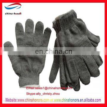 cotton knitted gloves/string knit gloves