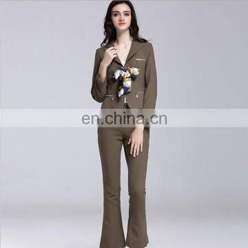 Women's Two Piece Office Lady Blazer Business Suit Set
