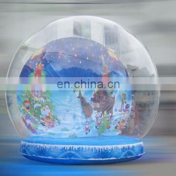 HI christmas giant advertising indoor inflatable snow globes 0.7mm PVC inflatable human size snow globe