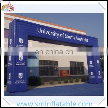 Commercial inflatable arch, outdoor pvc inflatable blue cube archway , inflatable square entrance arch for promotion