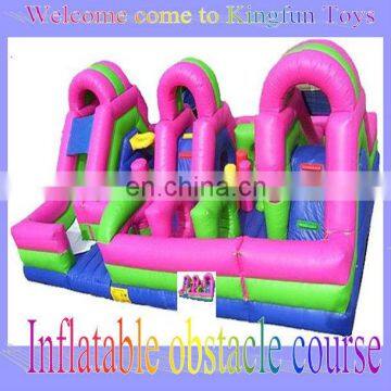 Colorful inflatable obstacle course for Kids