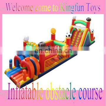 Soccer balloon Inflatable obstacle course for kids