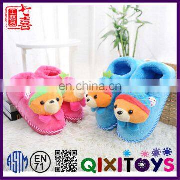 Latest design plush animal slippers custom made high quality china wholesale house shoes