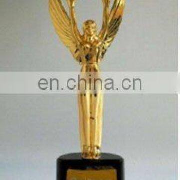 Metal Angel Figurine Holding Star for Home Decoration