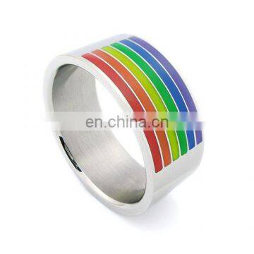 Fashion new model gay pride jewelry boys ring for sale