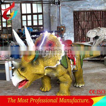 Battery operated animatronic dinosaur rides