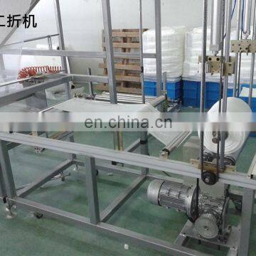 High quality gauze jumbo roll rewinder&folding&cutting machine