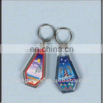 cheap insert clear plastic photo keychains