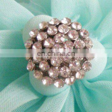 2013 new fashion rhinestone round button invitation card button garment accessory