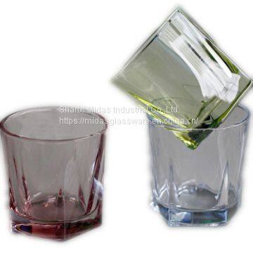 Top rated 215ml machine spray color whisky glass with five star