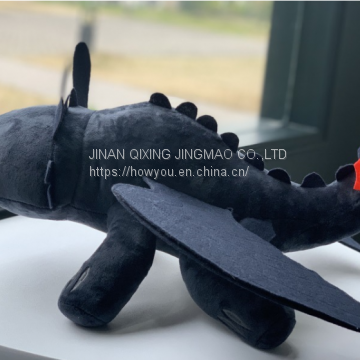 Cartoon Doll Toothless Dinosaur Plush Toy As Girl's Gift