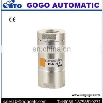 aluminum or stainless steel or plastic pneumatic check valve 1/8 mini air non return