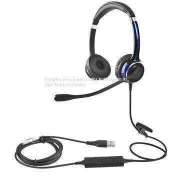 China Beien FC22 USB business telephone headset for call center customer service multimedia teaching headset