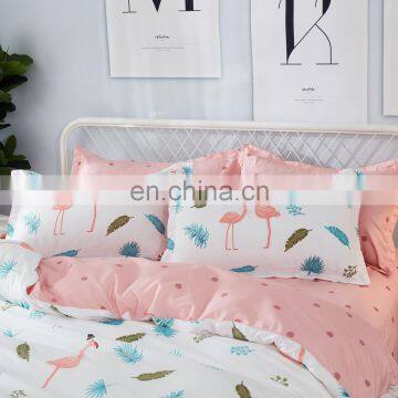 Household bedroom printed design sheets bed set 100% cotton cover set