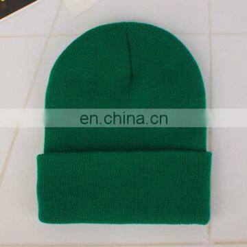 Customize Wholesale Multicolor Hooded Hat Solid Color Knitted Unisex Woolen Caps photo-4