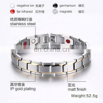 Guangzhou Factory Steel Jewelry Ion Bracelet Energy Balance Health Energy Bracelet photo-7