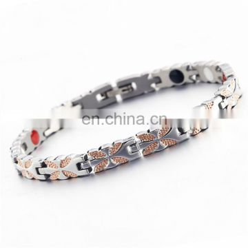 316L stainless steel adjustable blood pressure control bracelet magnetic