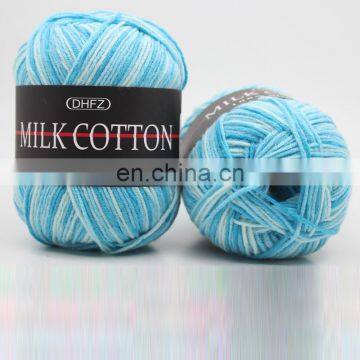Oeko-Tex Standard 13S/3 Multiple Color OEM Logo Milk 3ply Cotton Yarn Hand Knitting for Knitting and DIY photo-3