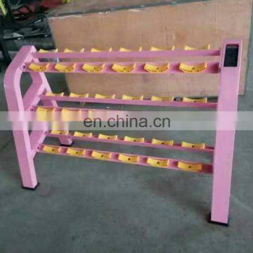 Commercial Gym Equipment 3 Tier Beauty Dumbbell Rack photo-3