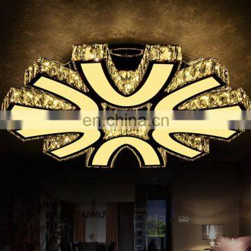 LED Crystal Flush Mounted Lamp Crystal Chandeliers Ceiling Light photo-4