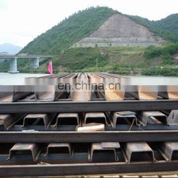 U Type Steel Sheet Pile by Hot Rolled Technique for Bridge Construction