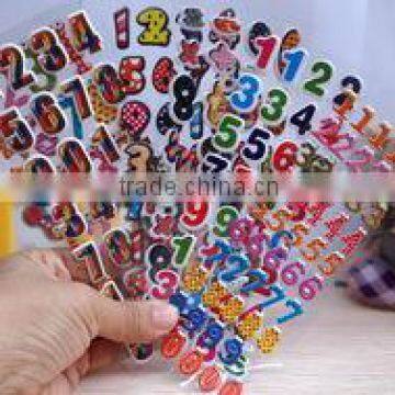 kids lovely educational toy digit sticker