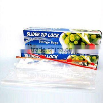 Plastic Slider Bags in Color Box