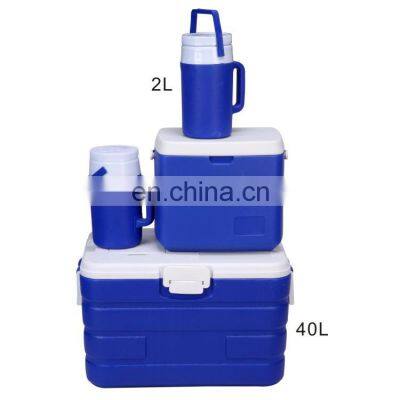 High performance cold-chain transportation 2L 12L 40L insulated  plastic cooler box set