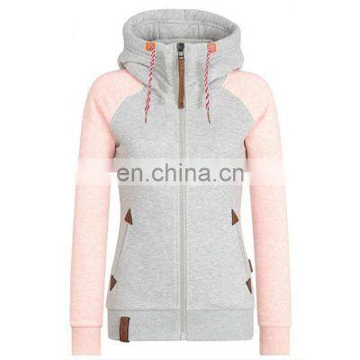 Factory Custom New Fashion Women's Spring and Autumn Long-sleeved Casual Sports Hooded Zipper Start Sweater Jacket Women photo-3