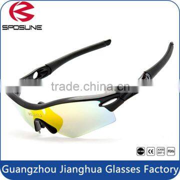 In stock high quality anti skid rubber cycling running sports sunglasses wholesale