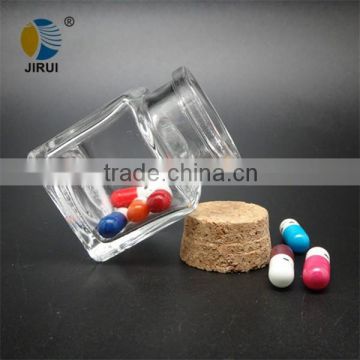 40ml transparent glass wishing bottle with cork